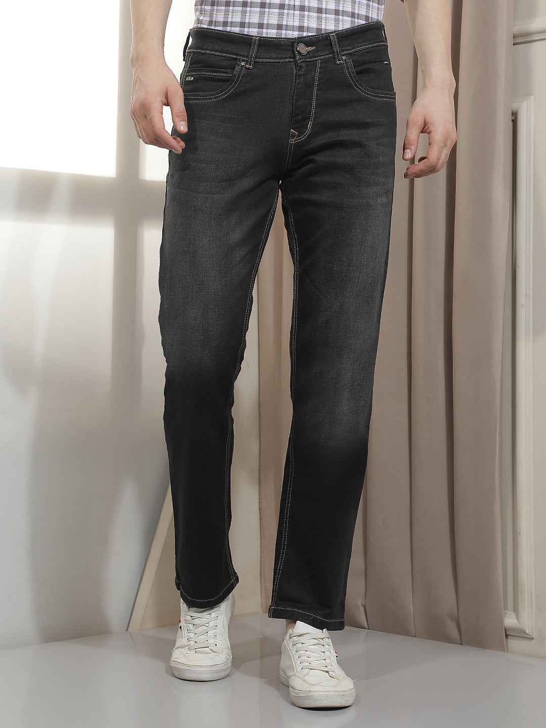 Black Straight Jeans