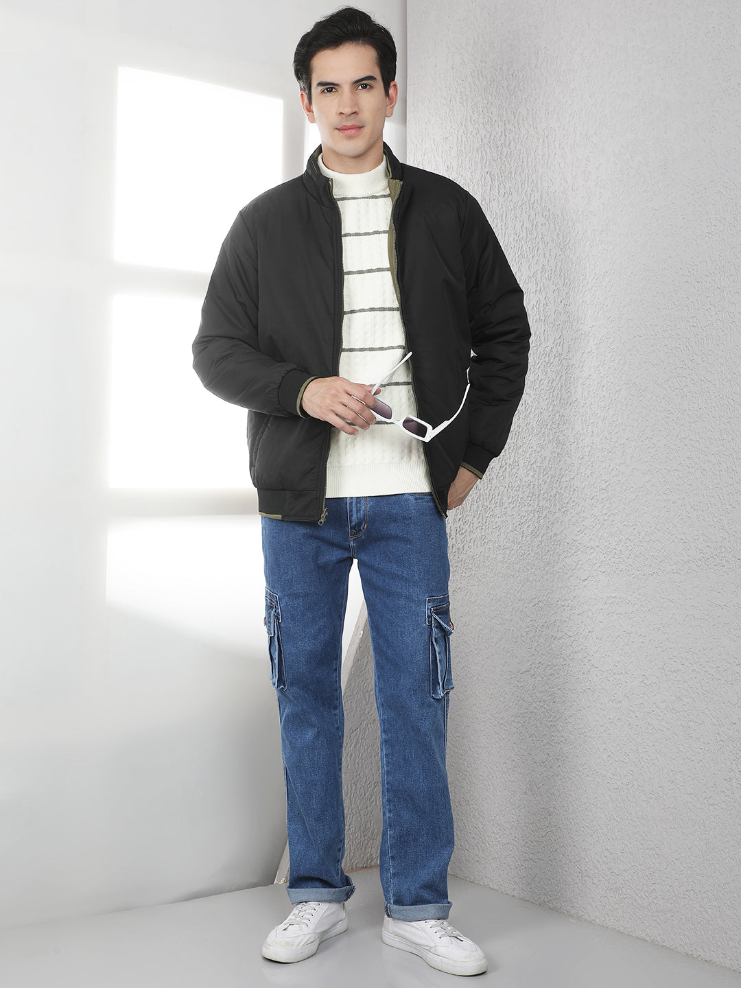 Black Padded Reversible Jacket
