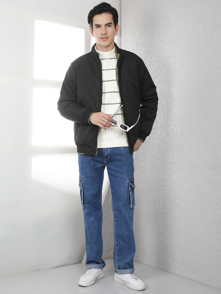 Black Padded Reversible Jacket