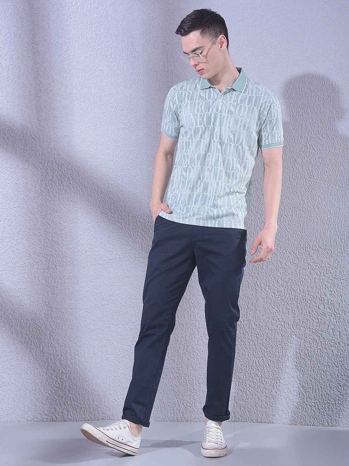 Green Typographic T-Shirt