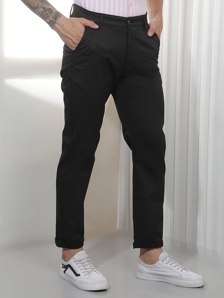 Classic Black Casual Trousers