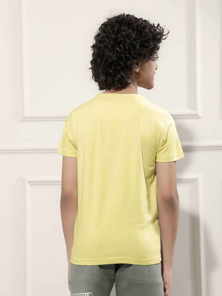 Green Typographic Print T-Shirt