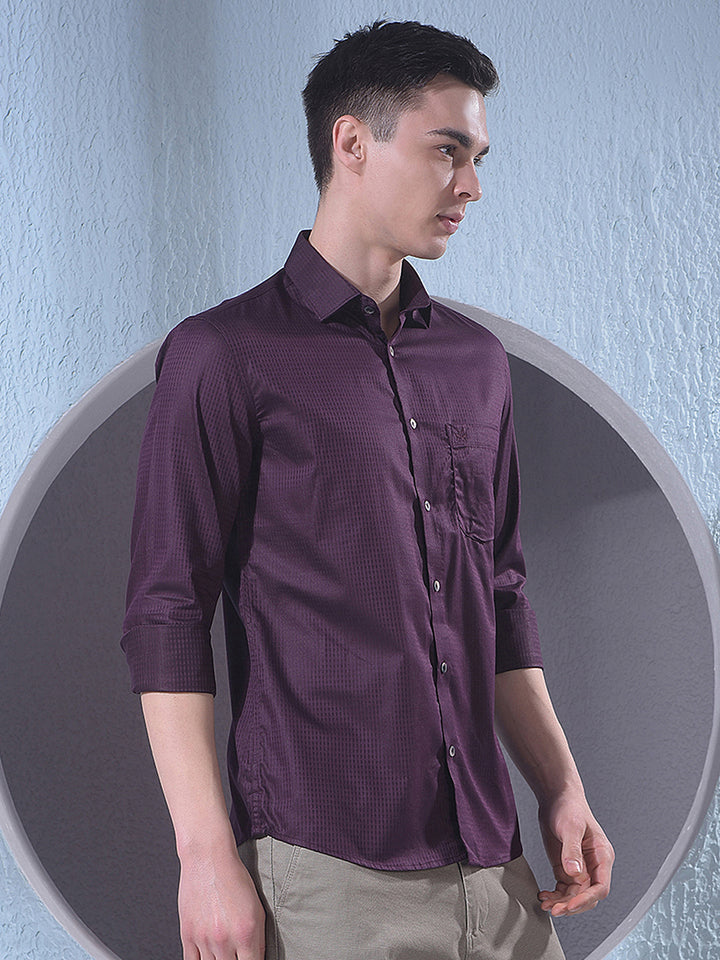 Rich Wine Casual Shirt