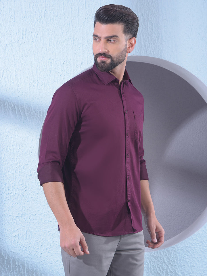 Rich Wine Maroon Shirt