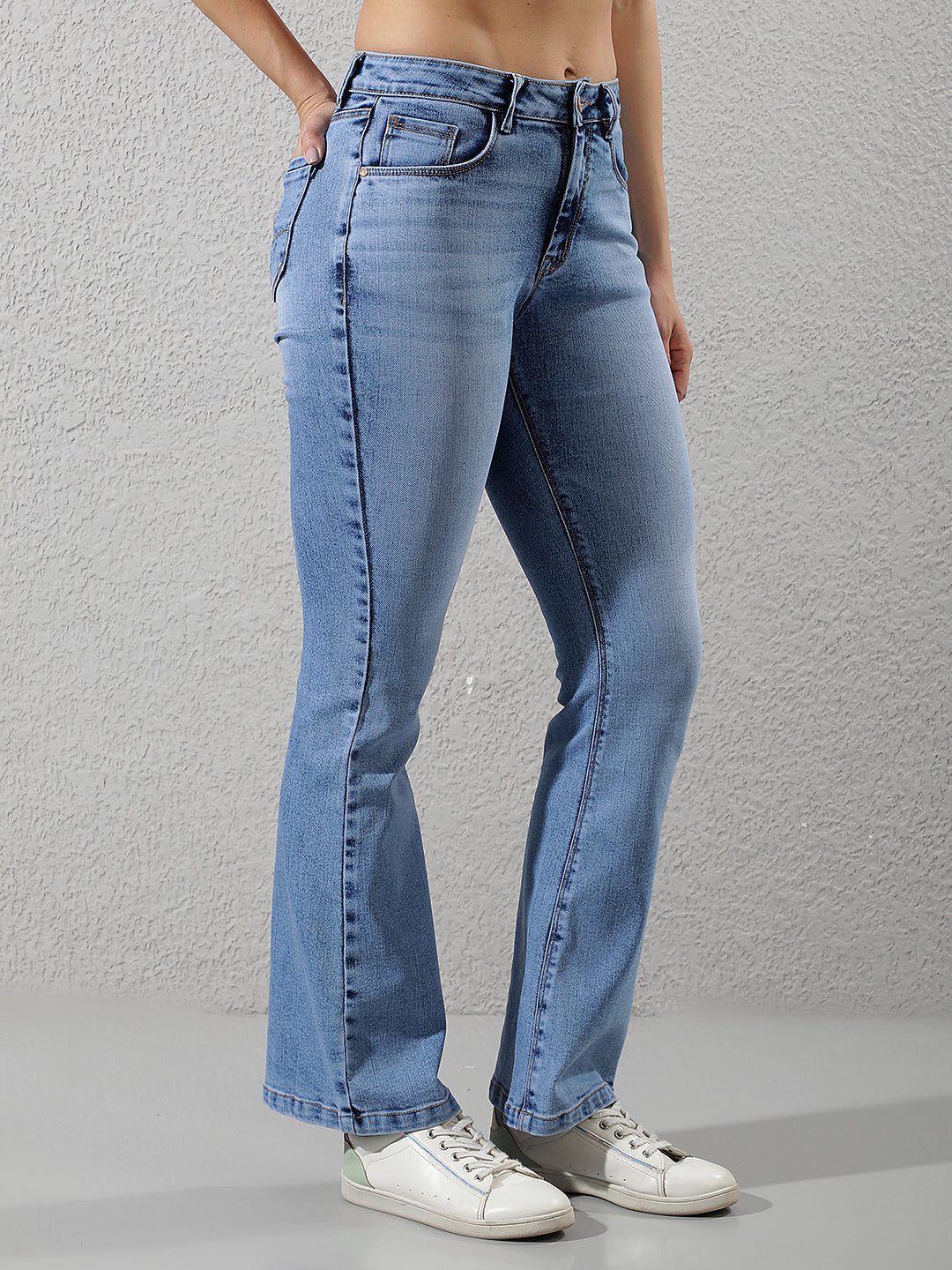 Sleek Royal Blue Bootcut Jeans