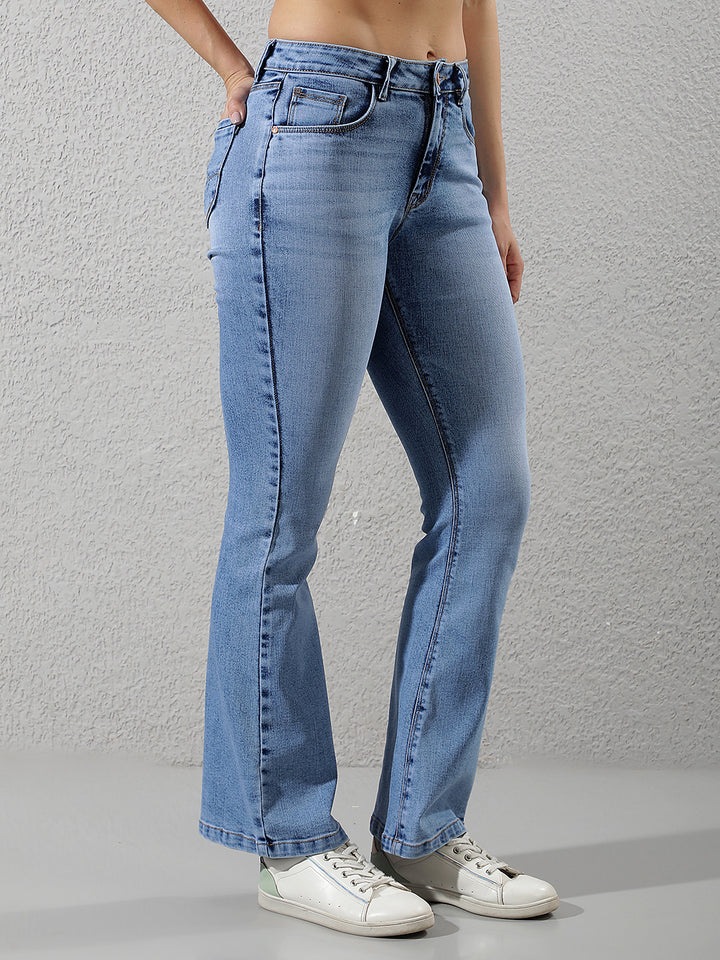 Sleek Royal Blue Bootcut Jeans