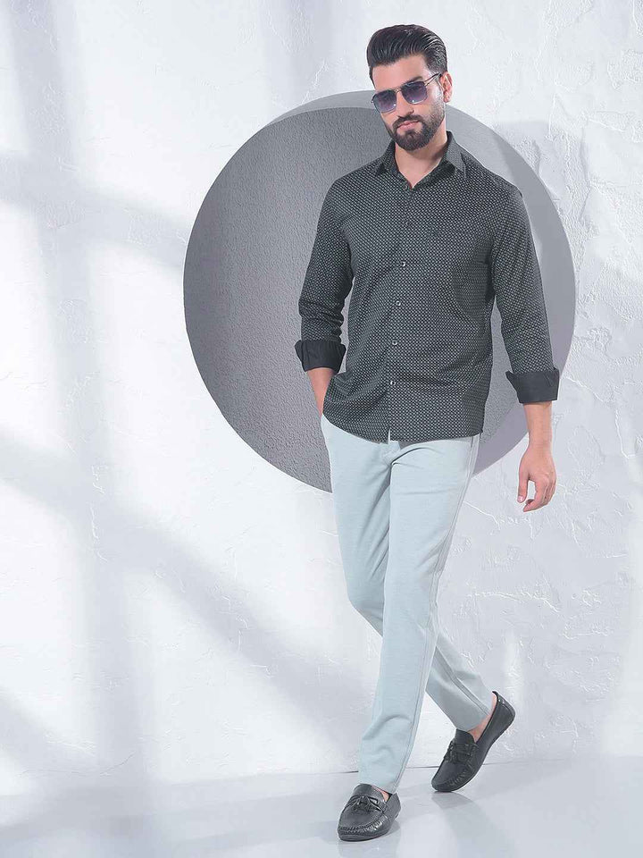 Grey Contemporary Trousers