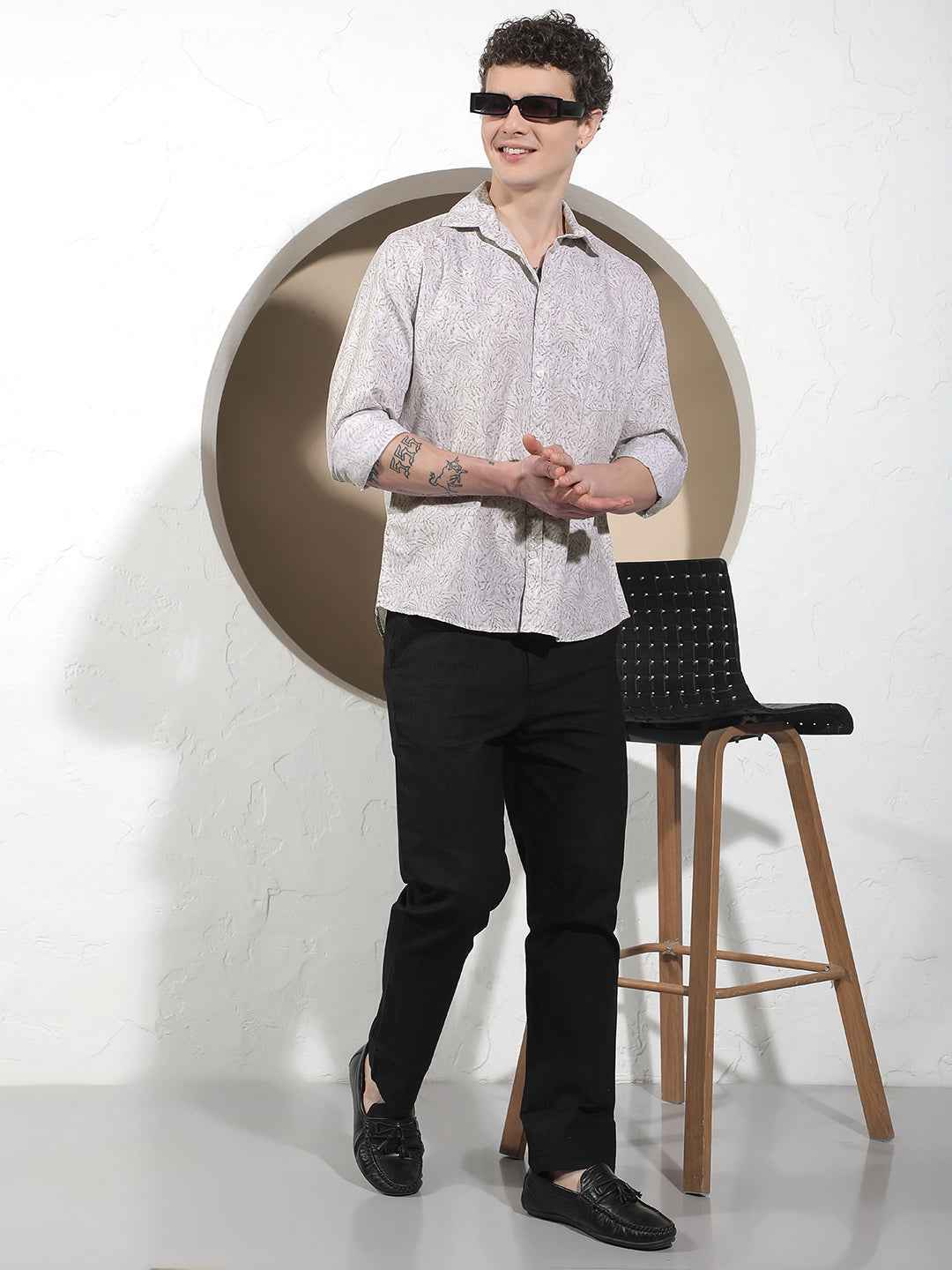 Marble Grey Printed Shirt
