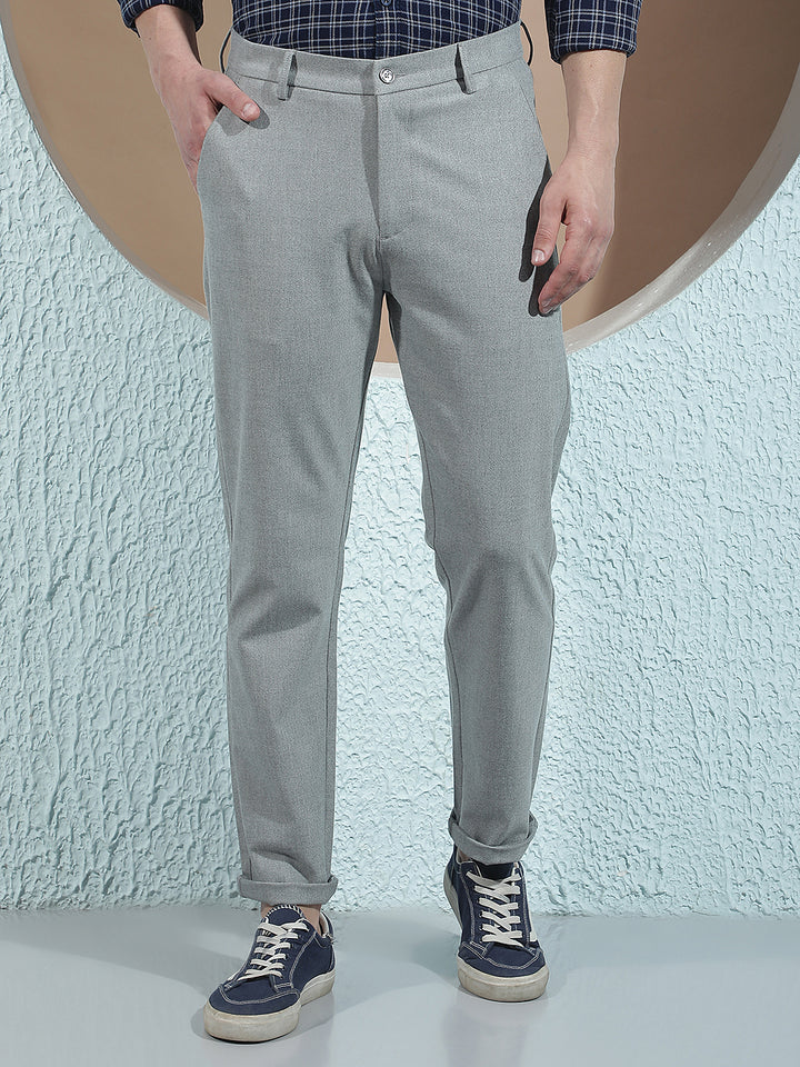 Grey Smart Style Trousers