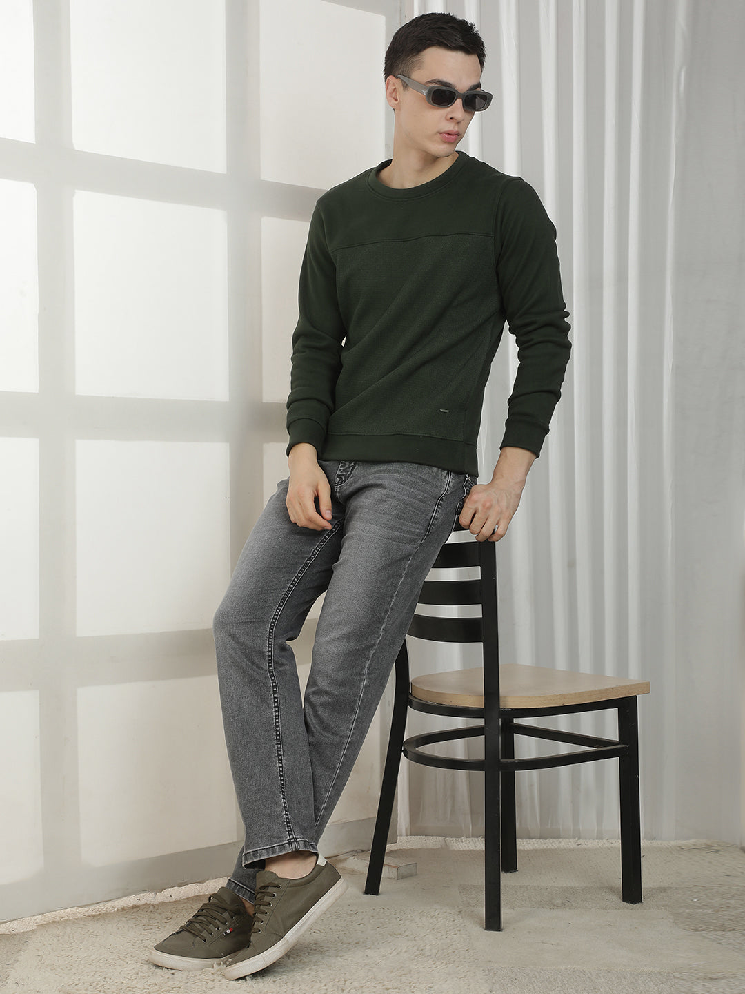 Contemporary Forest Green Sweatshirt