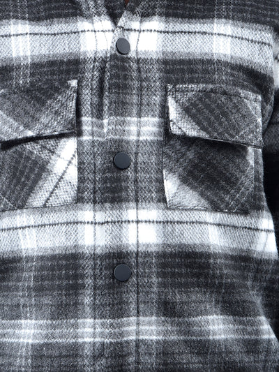 Refined Black Patterned Shacket