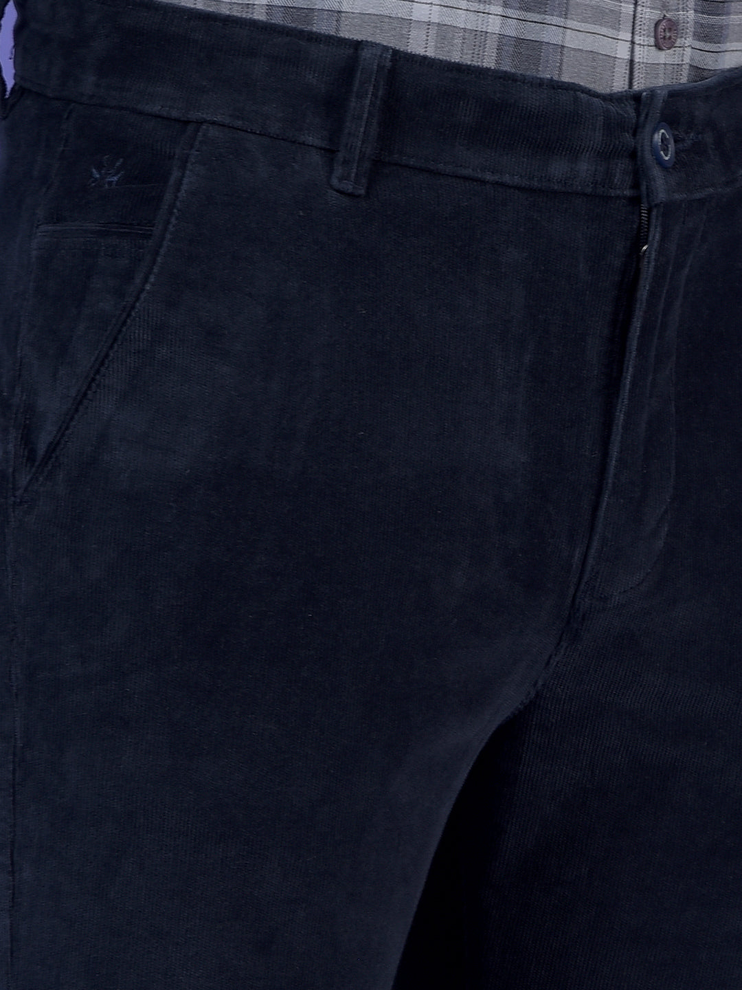 Navy Blue Corduroy Trousers