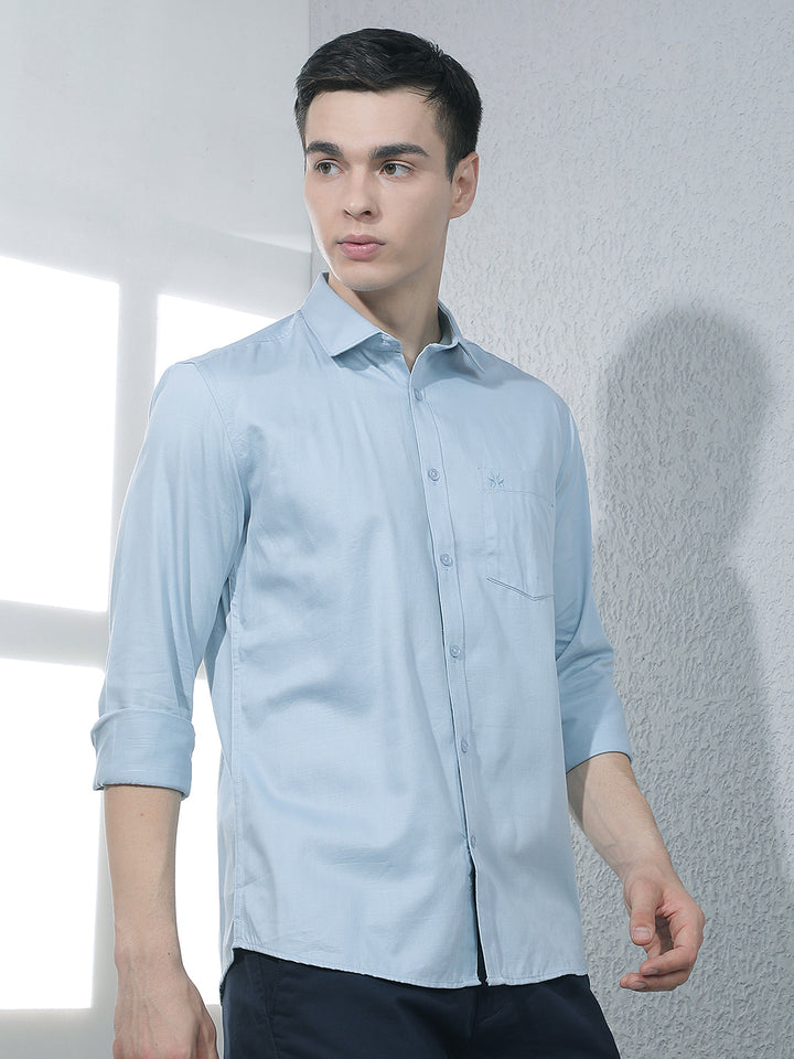 Relaxed Sky Cobalt Blue Shirt