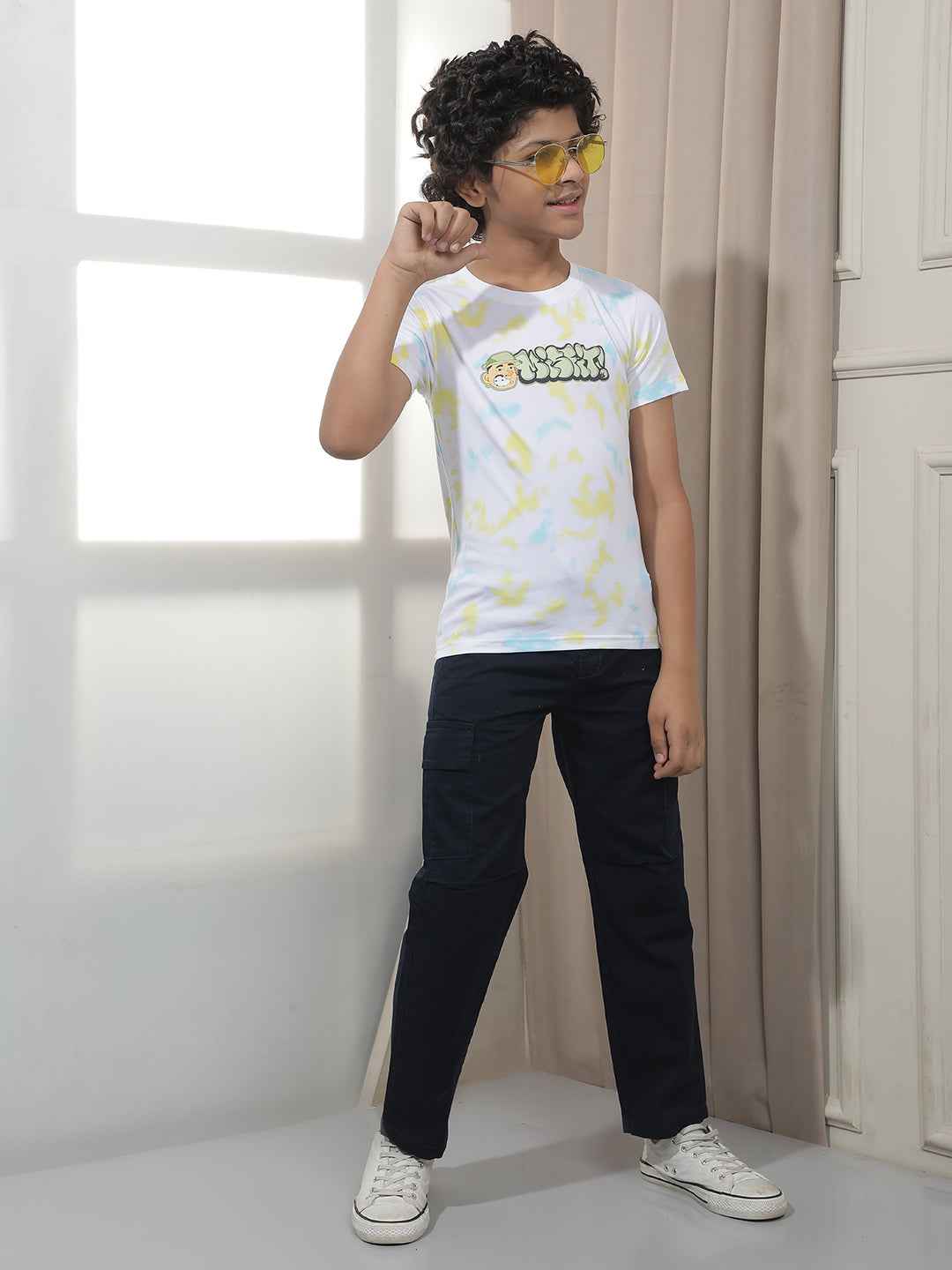 Multi-Color Splash Statement T-Shirt