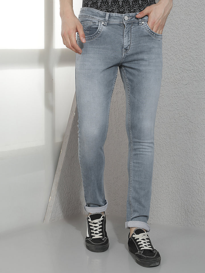Modern Stone Gray Tinted Jeans