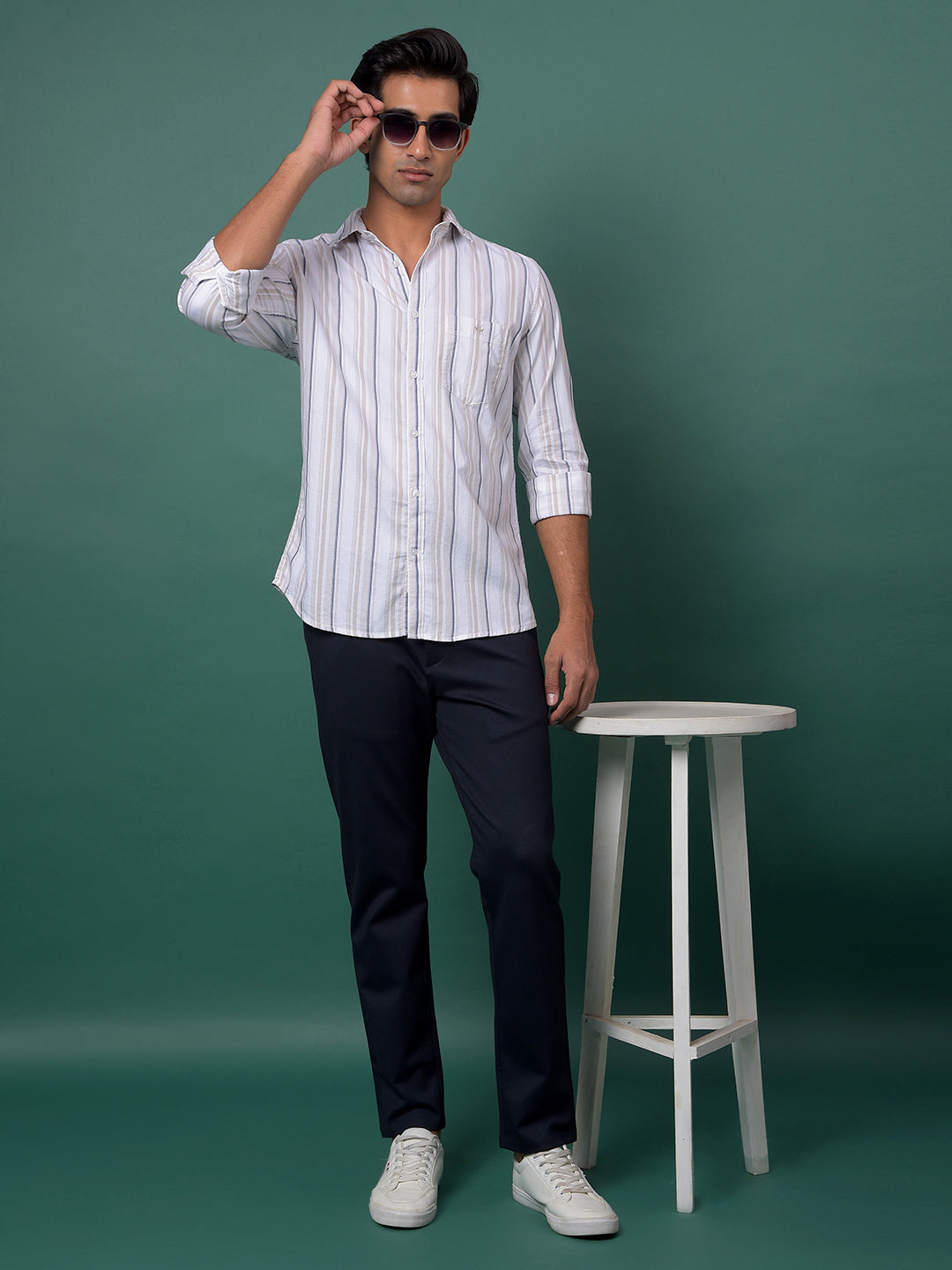 Navy Blue Knitted Trousers