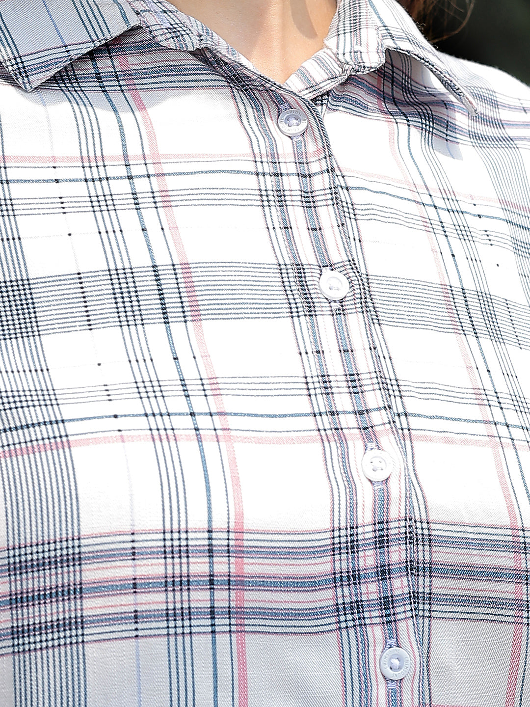 Pastel Pink Checked Shirt