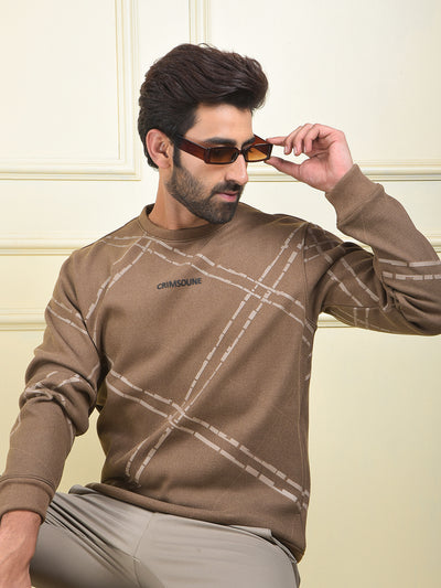 Urban Brown Graphic Sweatshirt