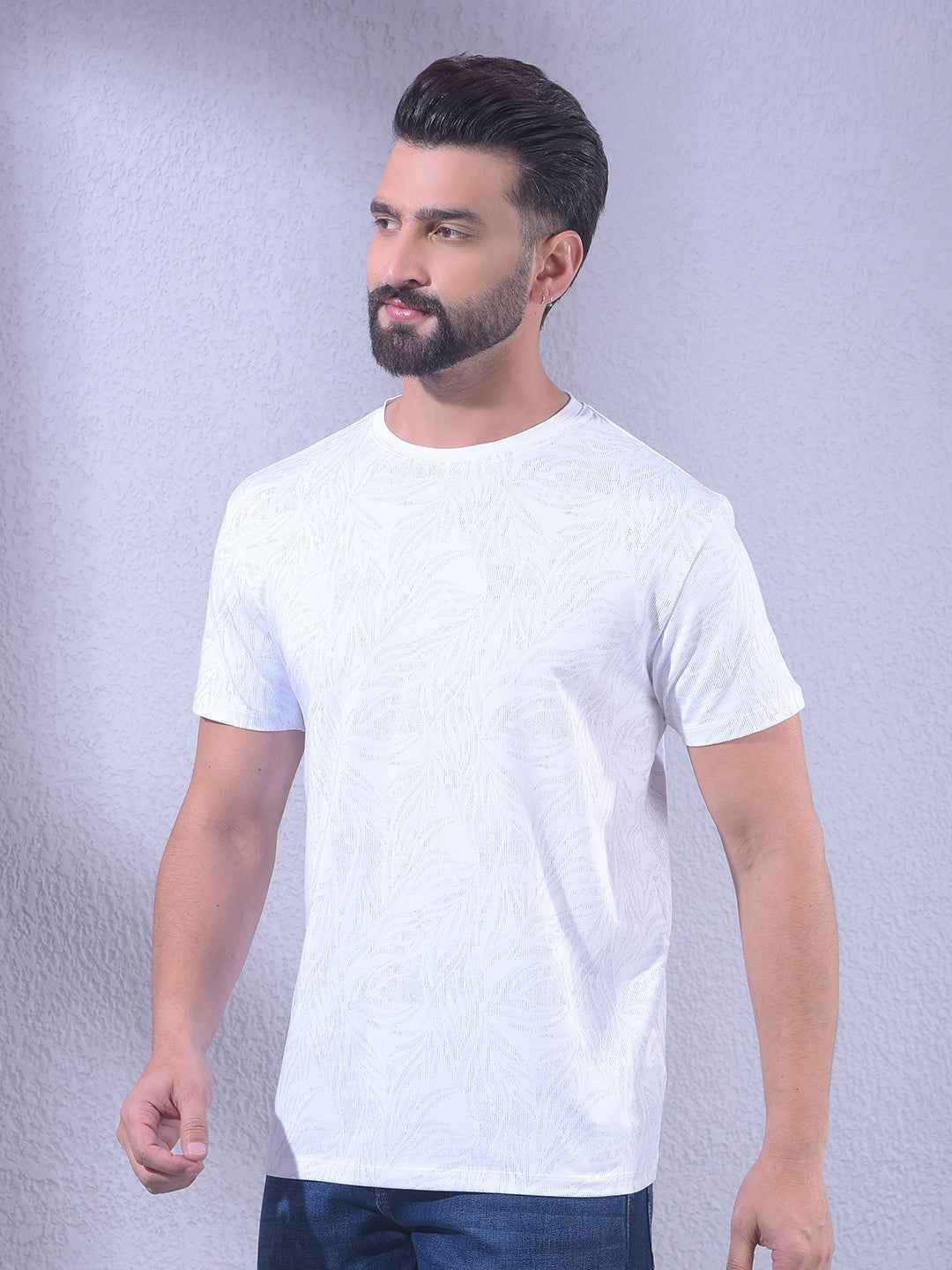 White Printed T-Shirt