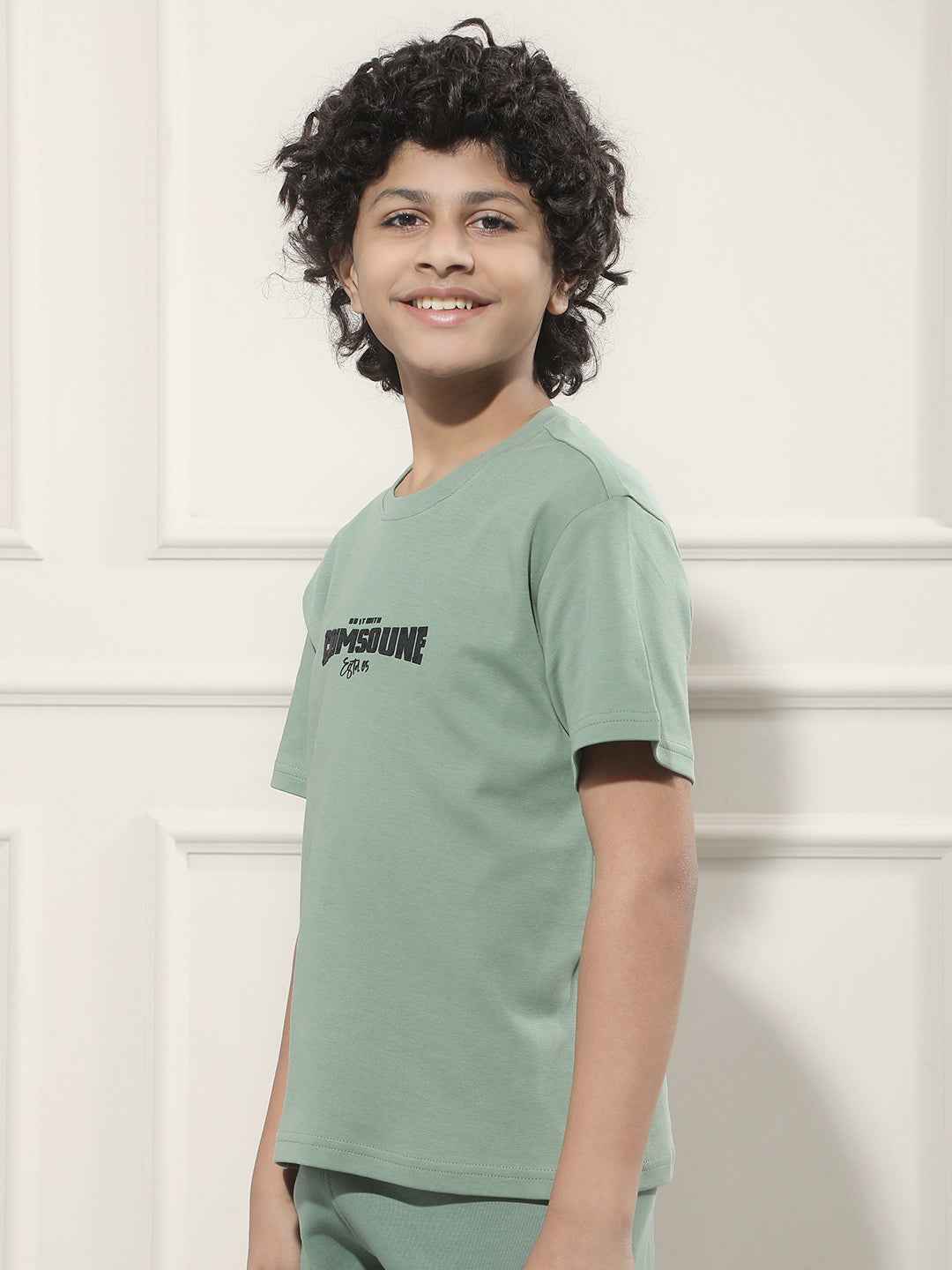 Green Typographic 100% Cotton T-Shirt