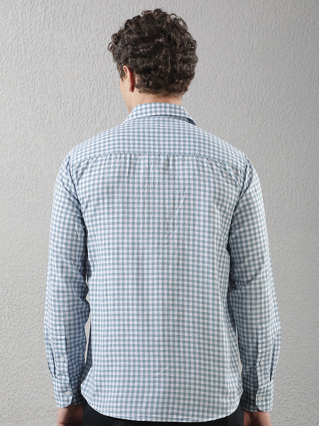 Green Checked Linen Shirt