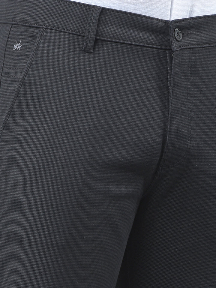 Black Printed Trousers