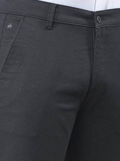 Black Printed Trousers