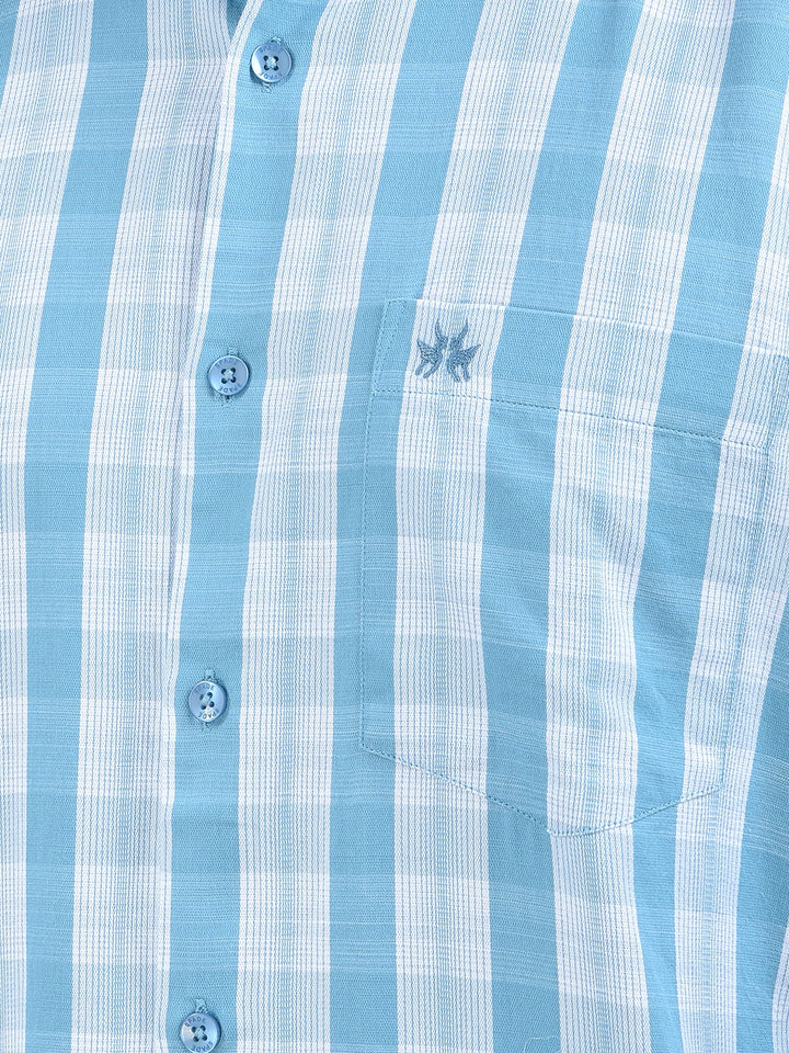 Fresh Mode Blue Checked Shirt