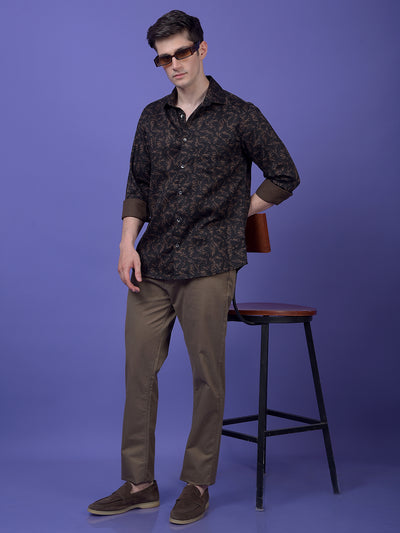 Black Printed Shirt