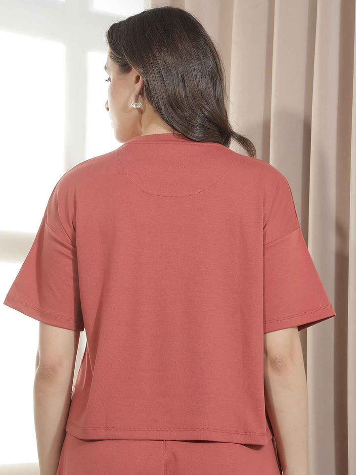 Red Graphic Printed Oversize T-Shirt