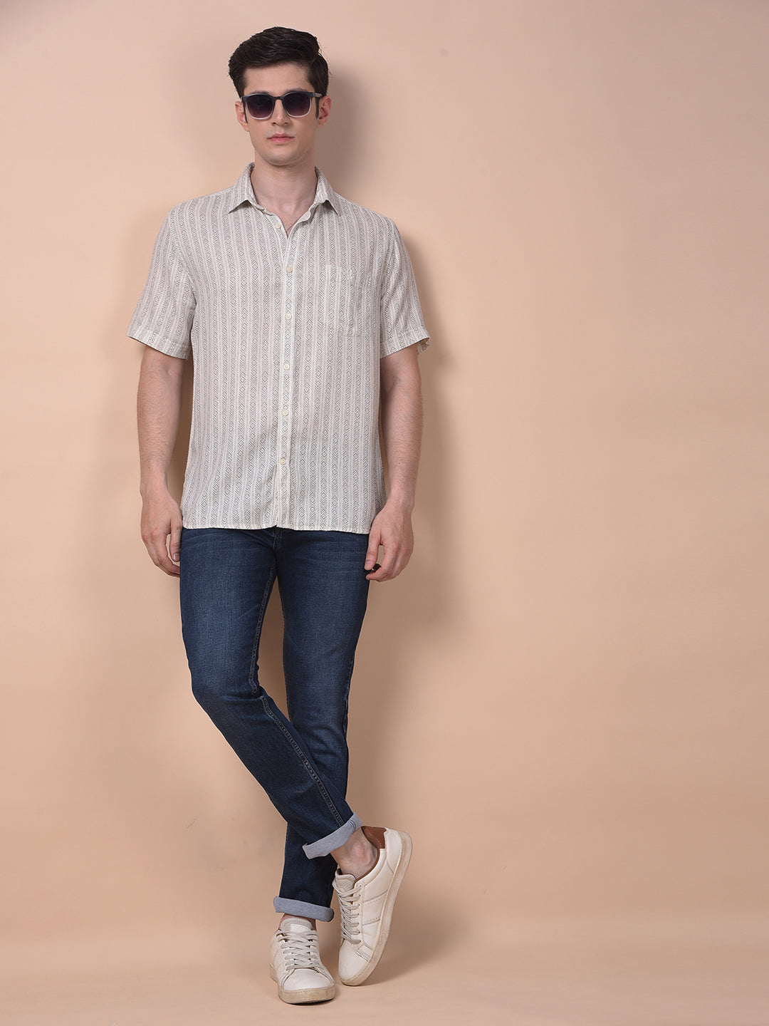 Tailored Trim Navy Blue Jeans