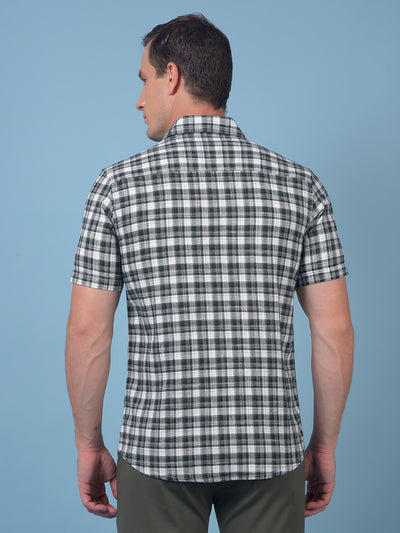 Green Checked 100% Cotton Shirt