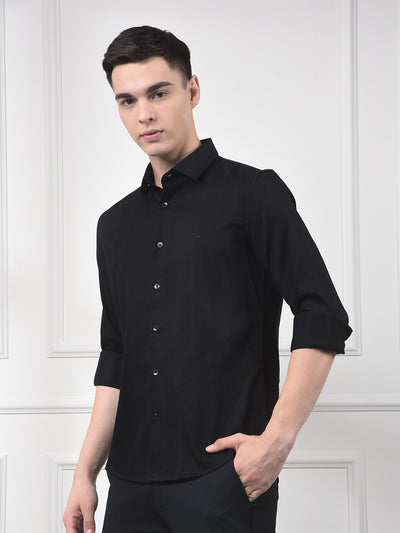 Black Vertical Stripes Shirt