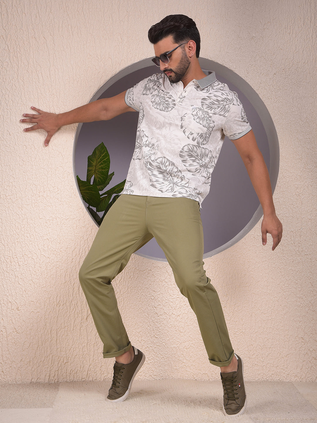 Olive Grove Travel Fit Trousers