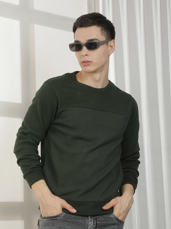 Contemporary Forest Green Sweatshirt