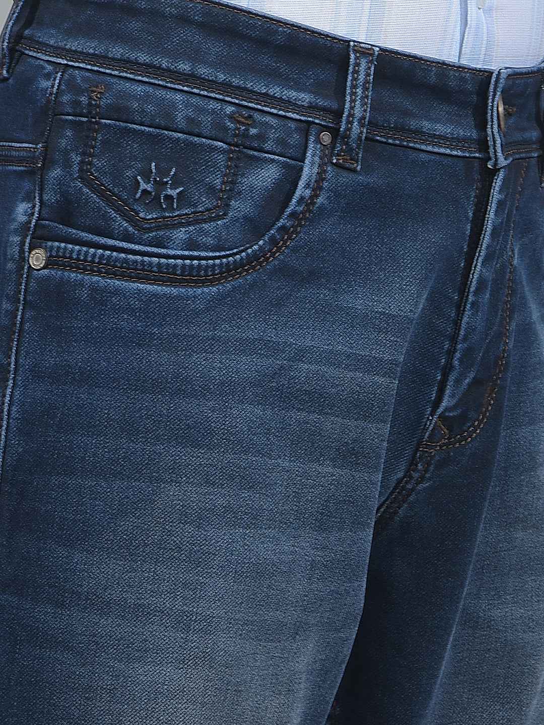 Deep Blue Straight Jeans