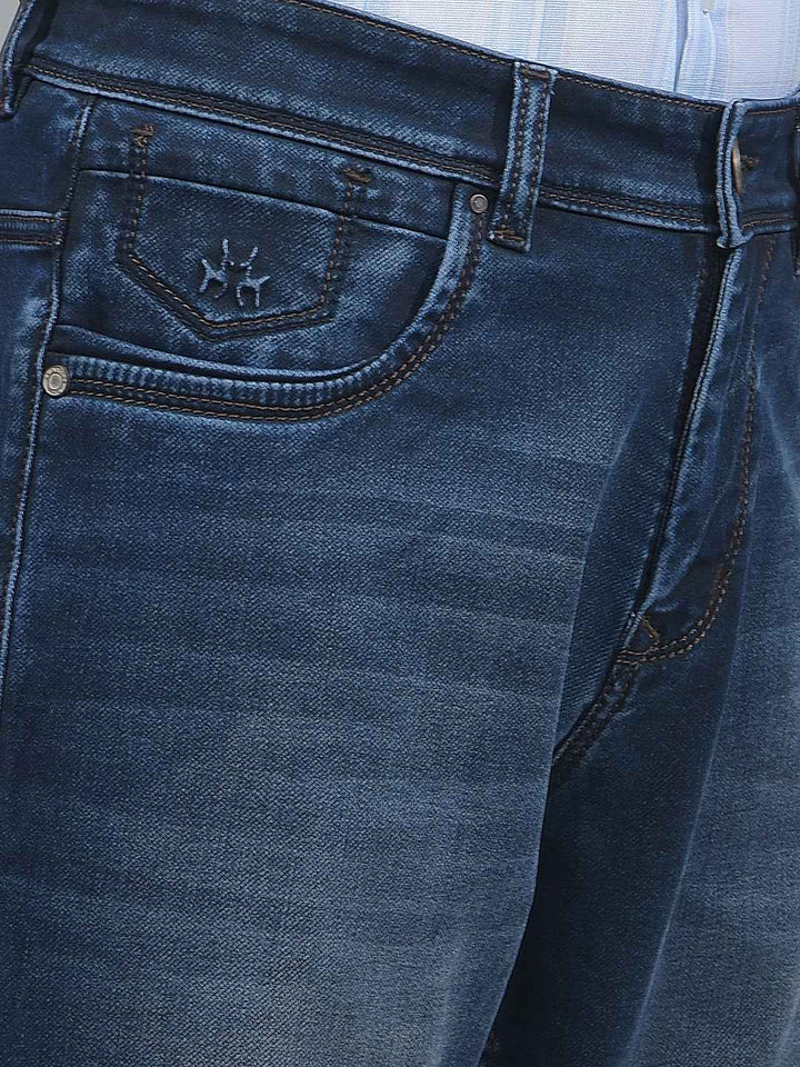 Deep Blue Straight Jeans