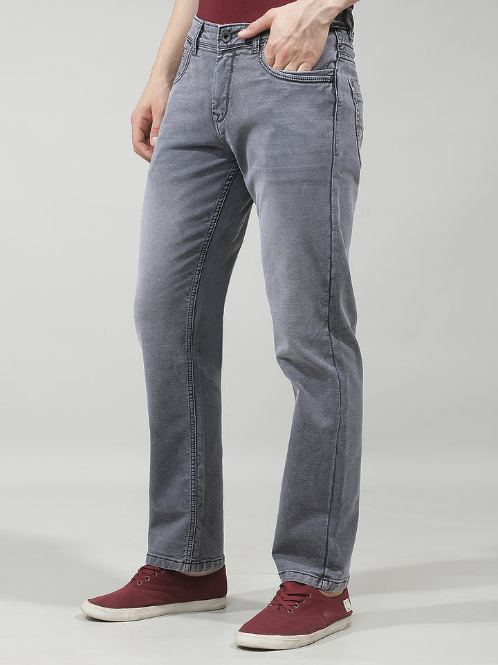Classic Iron Grey Straight Jeans