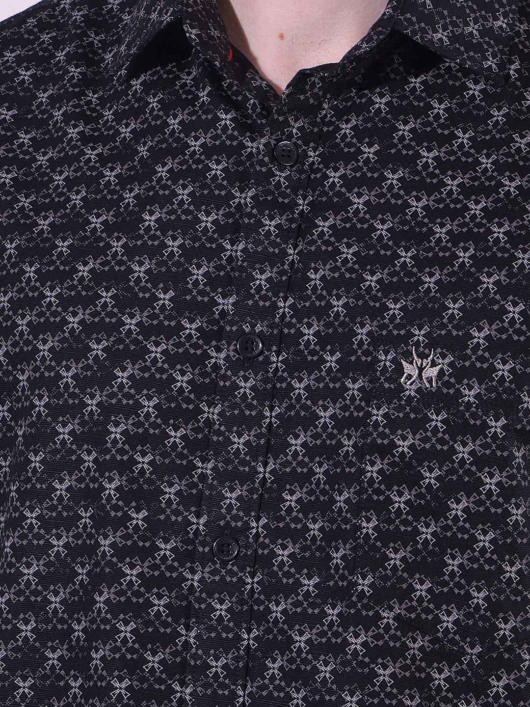 Black Printed Shirt