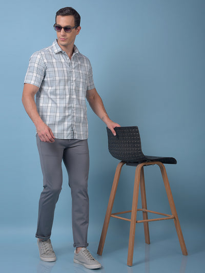 Green Checked 100% Cotton Shirt