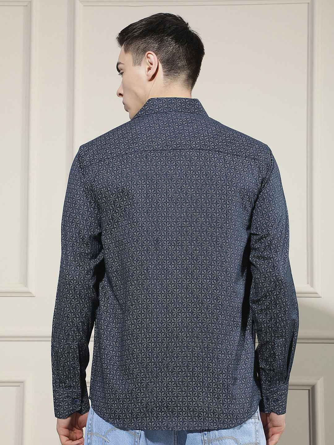 Gentle Blue Printed Shirt