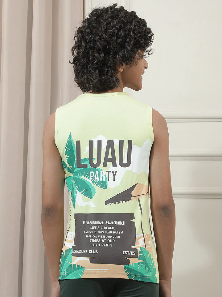 Green Typographic T-Shirt