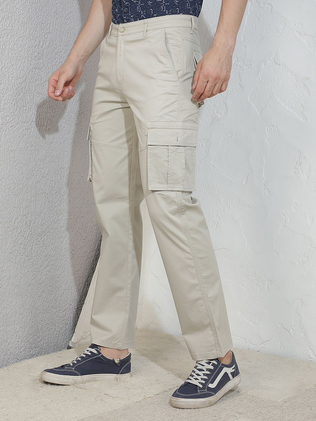 Essential Warm Sand Beige Cargo Trousers