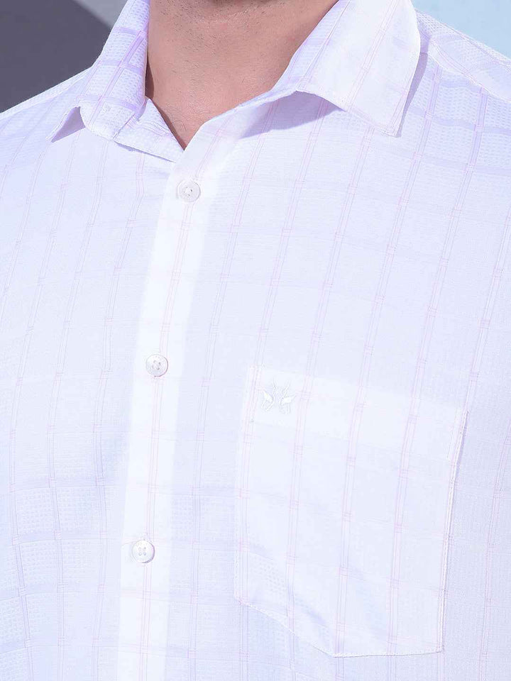 Pink Checked 100% Cotton Shirt