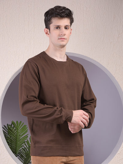 Snatched Brown 100% Cotton Sweatshirt