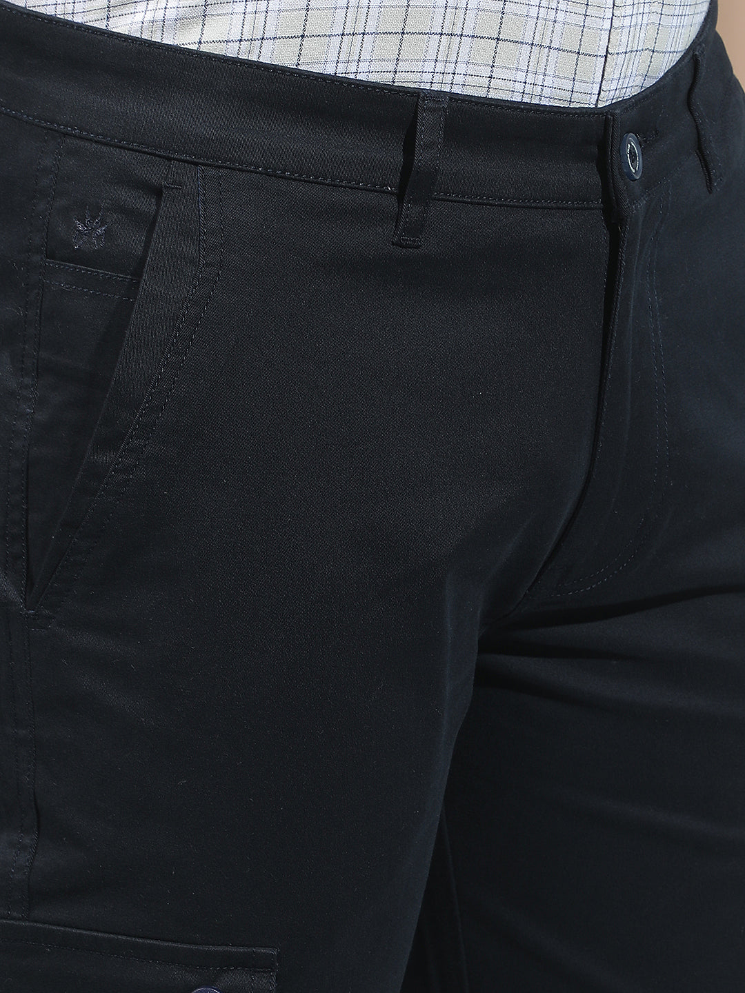 Navy Blue Cargo Trousers