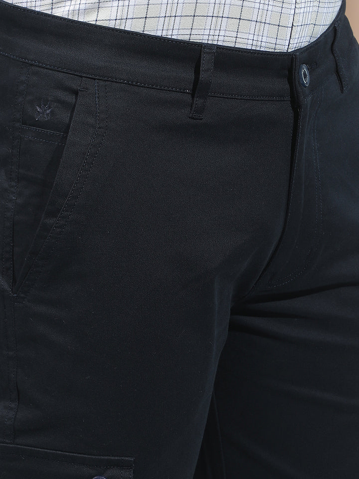 Navy Blue Cargo Trousers