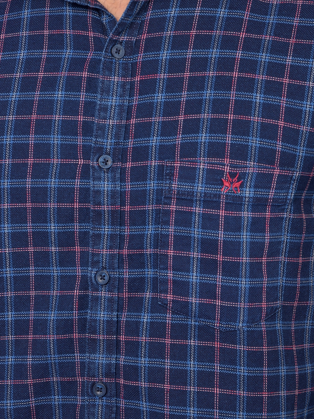 Red Ember Check Casual Shirt