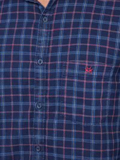 Red Ember Check Casual Shirt
