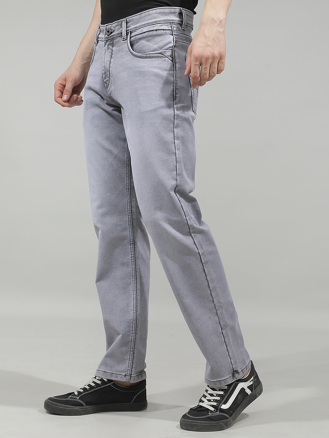Classic Pewter Grey Straight Jeans